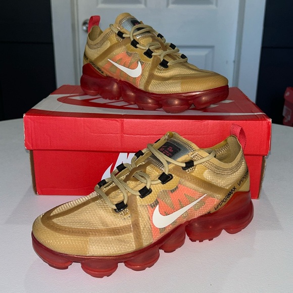 Nike Air VaporMax 2019 “Club Gold Ember Glow” Women's Size